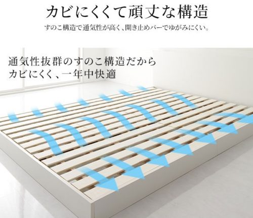 ベッドフレーム すのこ仕様