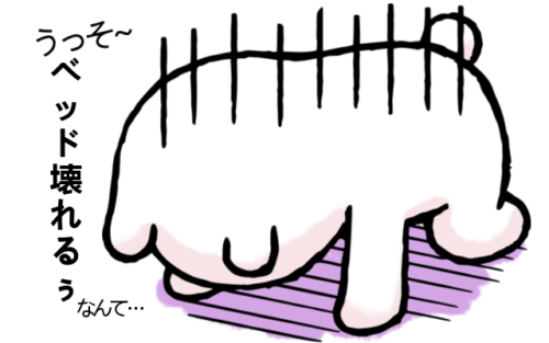 ショックな白くま