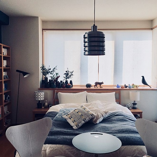 北欧モダンの寝室