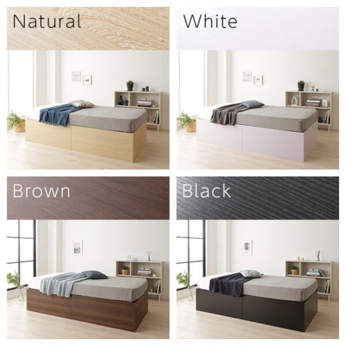 大容量640L!ヘッドレス頑丈シンプル収納ベッド