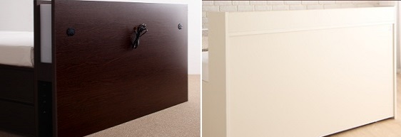 ヘッドボード裏の化粧仕上げ