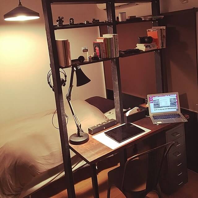 男性の一人暮らし部屋