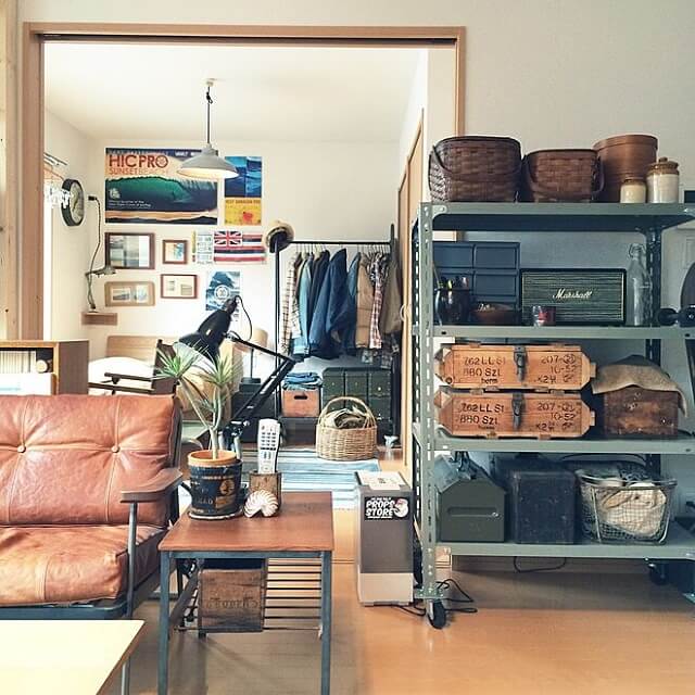 男性の一人暮らし部屋