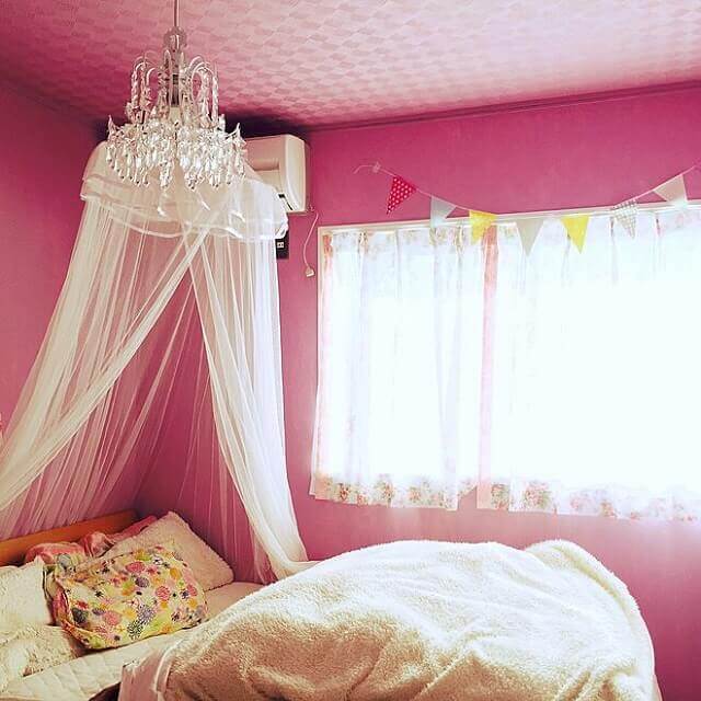 姫系インテリア部屋の実例