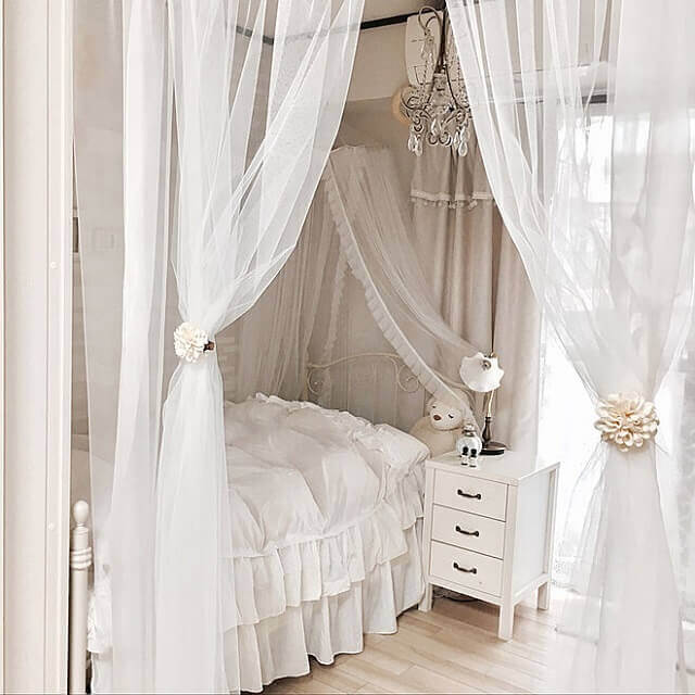 姫系インテリア部屋の実例