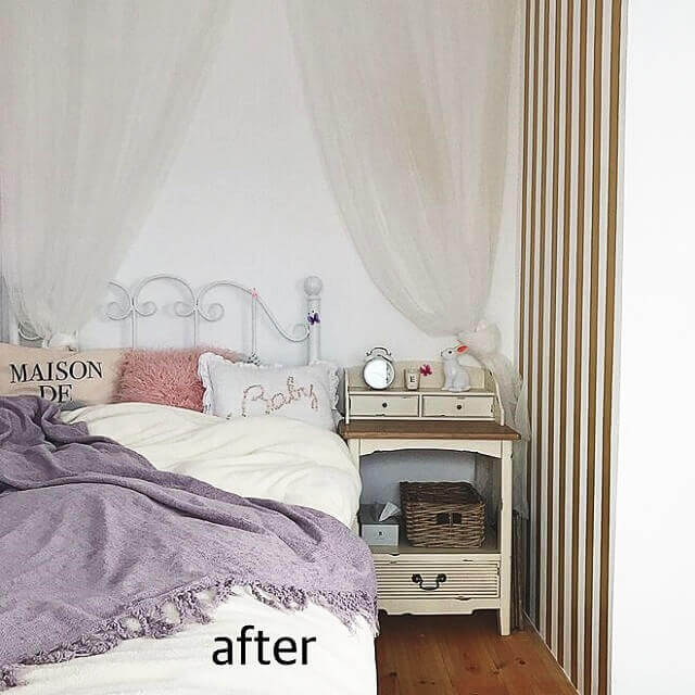 姫系インテリア部屋の実例