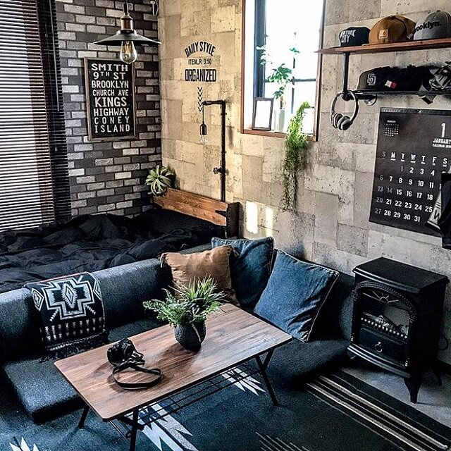 ユーズド感の寝室