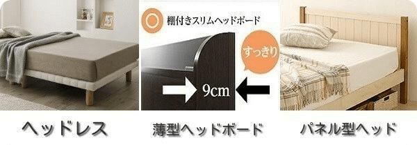 ベッドのヘッドボード