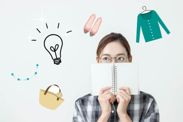 考え中の女の子