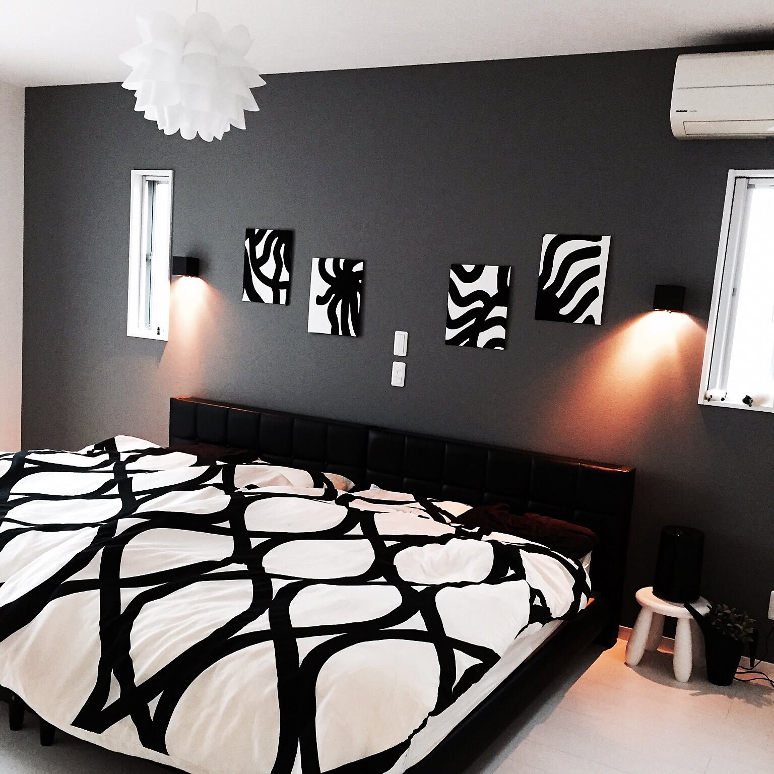 シンプルモダンのベッドルーム事例