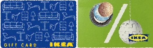 IKEA(イケア)のギフトカード･クーポン券