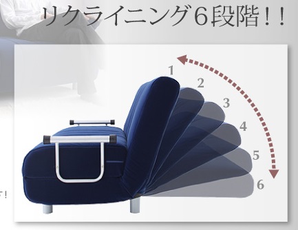 ソファベッドリクライニング付き