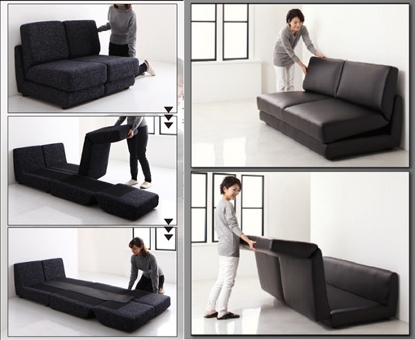 ソファベッドの引出しタイプ