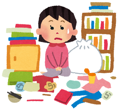 片づけられない女性